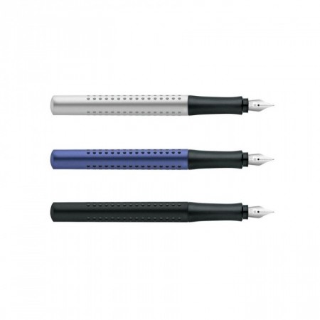 Grip 2011 Fountain Pen with Medium Nib, Silver